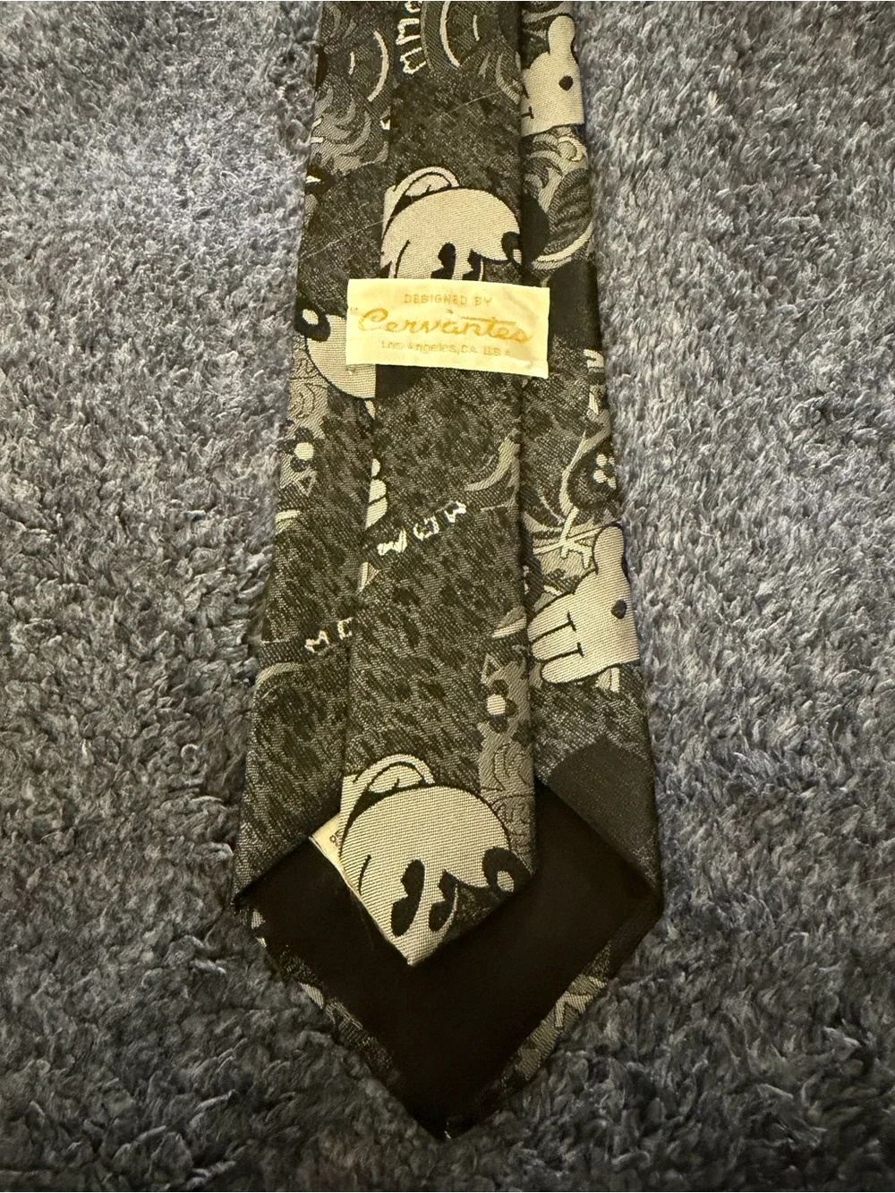 Vintage Disney Mickey Mouse Novelty Necktie Designed by Cervantes